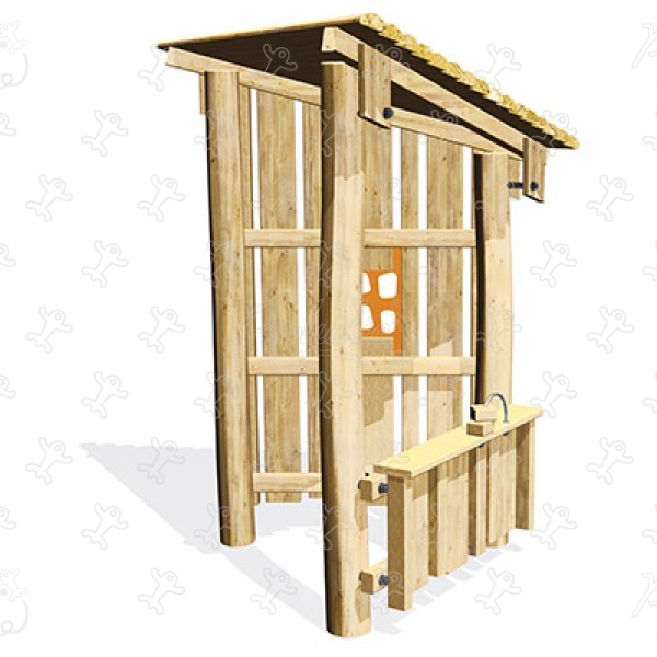 Cabane J4940 aires de jeux jeux classiques cabanes / maisonnettes image 3d