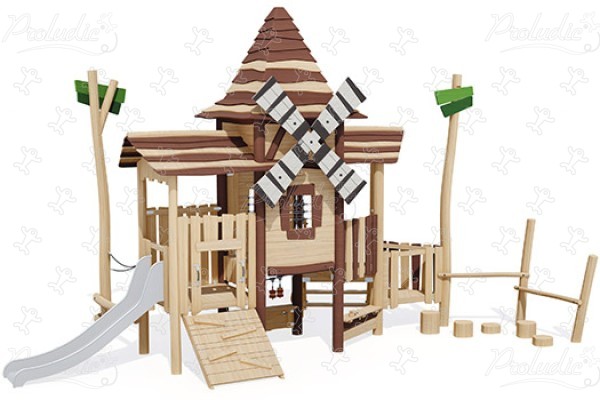 Grand Moulin J49408® aires de jeux jeux en bois naturel durable origin’ origin&rsquo; / bois naturel durable image 3d