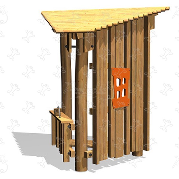 Cabane J4940 aires de jeux jeux classiques cabanes / maisonnettes image 3d