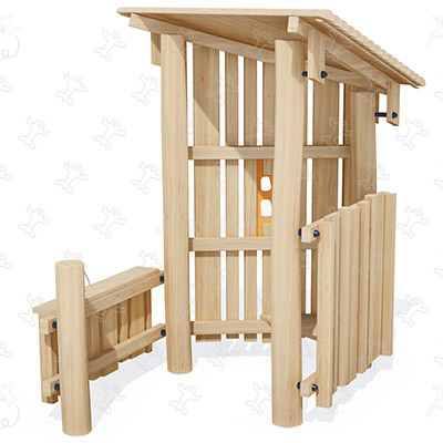 Cabane de la forêt J4941 aires de jeux jeux classiques cabanes / maisonnettes image 3d