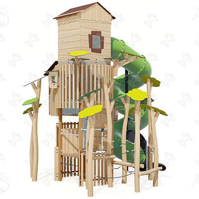 Tour observatoire J49417-P® aires de jeux jeux en bois naturel durable origin’ origin&rsquo; / bois naturel durable image 3d