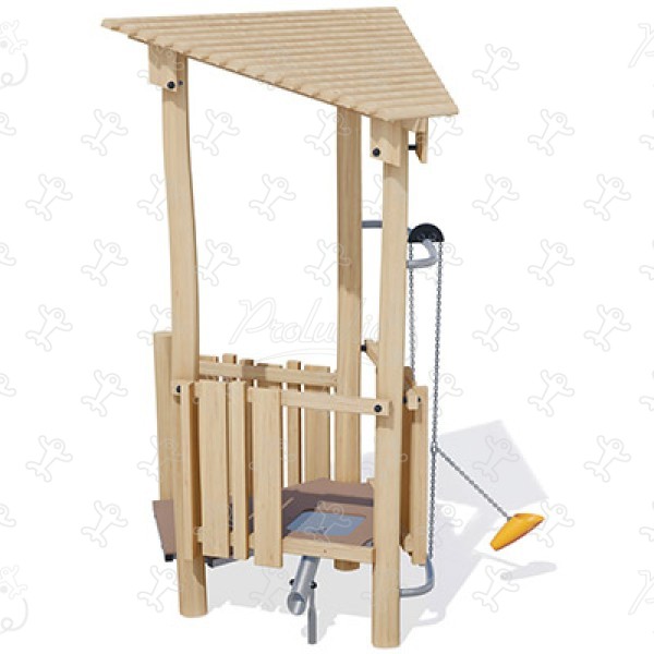 Paillote J4942 aires de jeux jeux classiques cabanes / maisonnettes image 3d