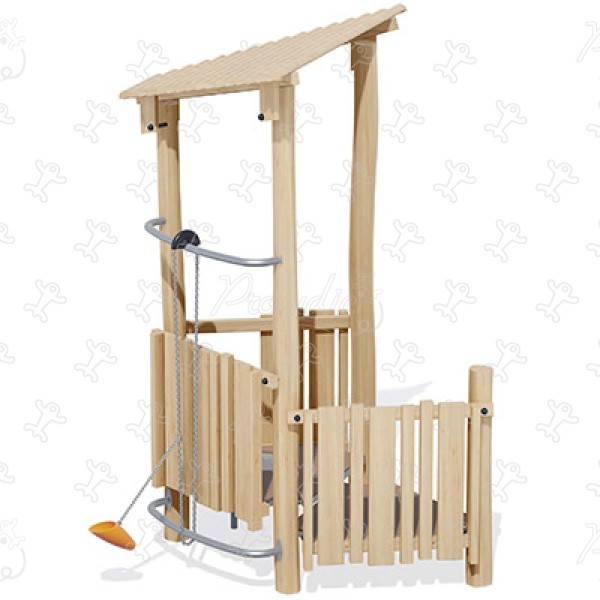 Paillote J4942 aires de jeux jeux classiques cabanes / maisonnettes image 3d