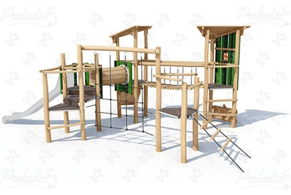 J4947-V aires de jeux jeux en bois naturel durable origin’ origin&rsquo; / bois naturel durable image 3d