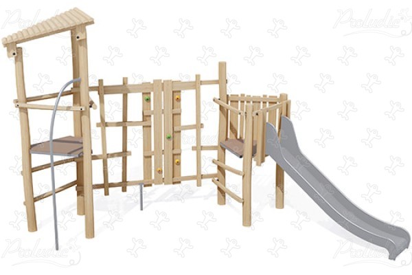 J4948 aires de jeux jeux en bois naturel durable origin’ origin&rsquo; / bois naturel durable image 3d