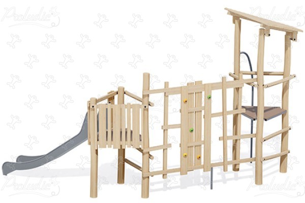 J4948 aires de jeux jeux en bois naturel durable origin’ origin&rsquo; / bois naturel durable image 3d