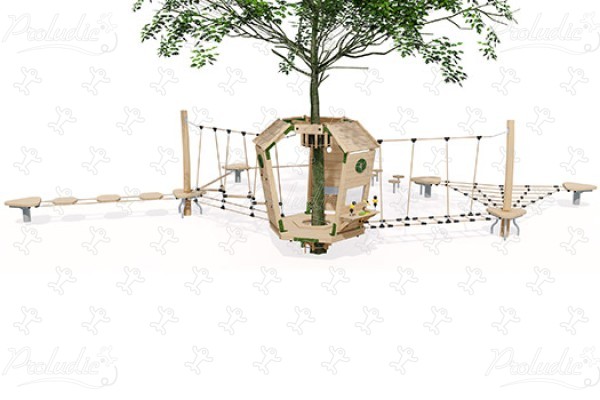 Arborea Play® J49900® aires de jeux jeux en bois naturel durable origin’ arborea play® image 3d