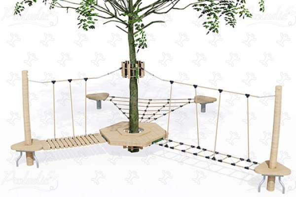 Arborea Play® J49901® aires de jeux jeux en bois naturel durable origin’ arborea play® image 3d