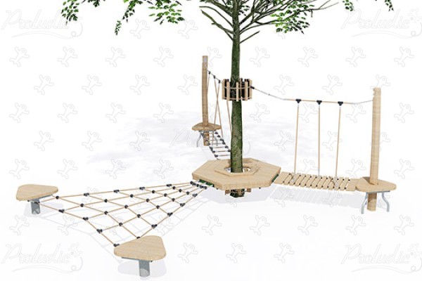 Arborea Play® J49901® aires de jeux jeux en bois naturel durable origin’ arborea play® image 3d
