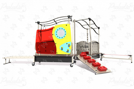 GymLudic Basic J51001® aires de jeux jeux d'équilibre & jeux à grimper parcours image 3d