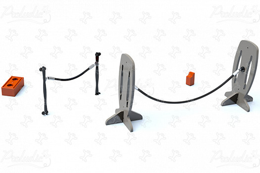 Accessoires Gymludic J51003 aires de jeux jeux d'équilibre & jeux à grimper parcours image 3d
