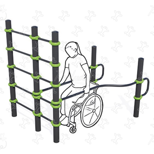 Combinaison barres + espalier J5232 sport & fitness acti'fun acti&rsquo;street image 3d