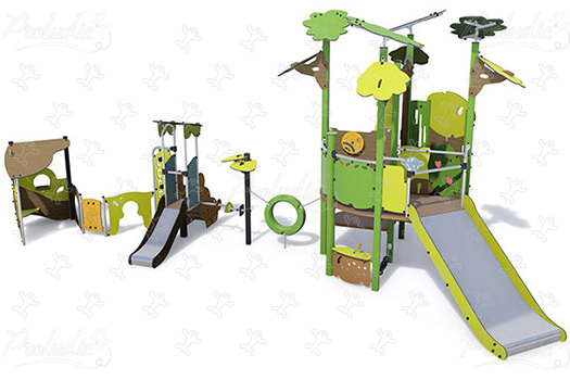 Ka'Yop Baby J56001® aires de jeux structures multi-activités / jeux multifonctions kanopé image 3d