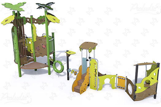 Ka'Yop Baby J56001® aires de jeux structures multi-activités / jeux multifonctions kanopé image 3d