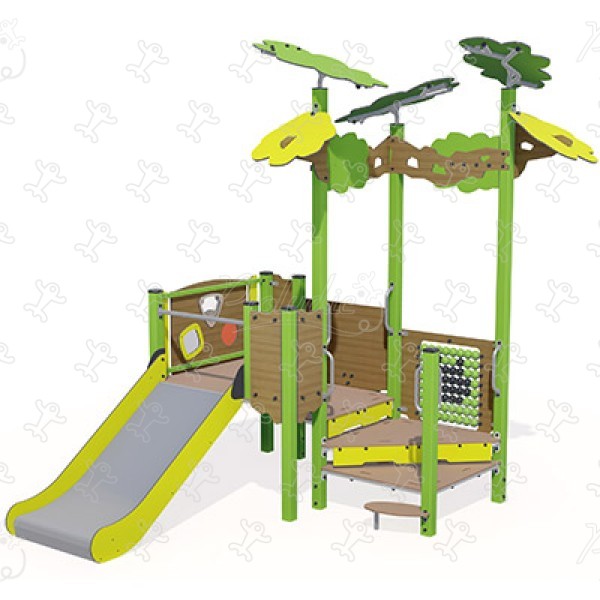 Ka'Yop Sensoriel inclusif J56006® aires de jeux structures multi-activités / jeux multifonctions kanopé image 3d