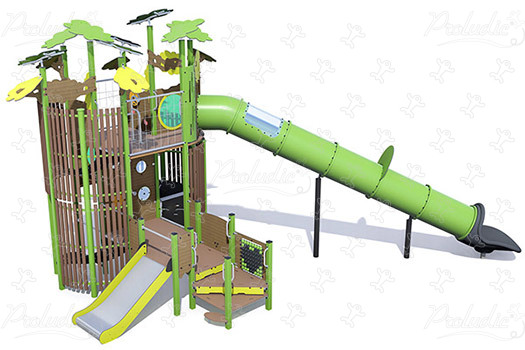 J56008® aires de jeux structures multi-activités / jeux multifonctions kanopé image 3d