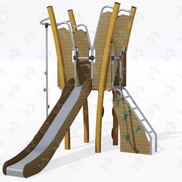 J5601-C aires de jeux structures multi-activités / jeux multifonctions kanopé image 3d