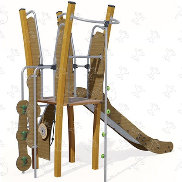 J5601-C aires de jeux structures multi-activités / jeux multifonctions kanopé image 3d