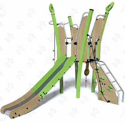 J5601 aires de jeux structures multi-activités / jeux multifonctions kanopé image 3d