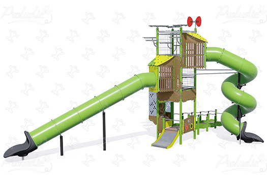 J56011® aires de jeux structures multi-activités / jeux multifonctions kanopé image 3d
