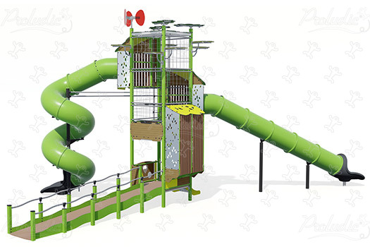 J56011® aires de jeux structures multi-activités / jeux multifonctions kanopé image 3d