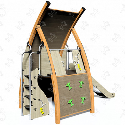 J5602-C® aires de jeux structures multi-activités / jeux multifonctions kanopé image 3d