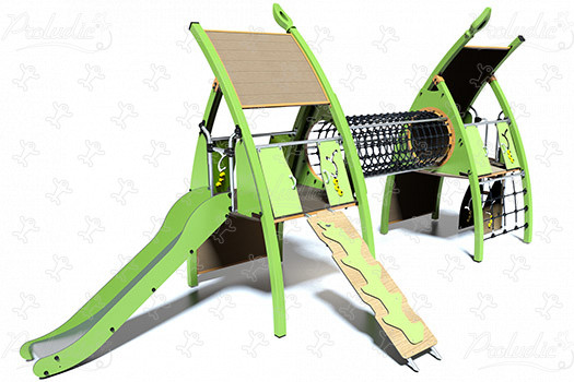 J5605 aires de jeux structures multi-activités / jeux multifonctions kanopé image 3d