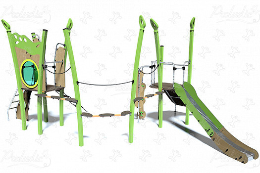 J5606 aires de jeux structures multi-activités / jeux multifonctions kanopé image 3d