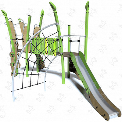 J5607 aires de jeux structures multi-activités / jeux multifonctions kanopé image 3d