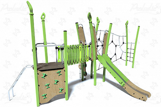 J5608 aires de jeux structures multi-activités / jeux multifonctions kanopé image 3d