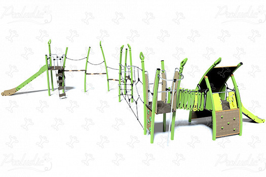 J5613 aires de jeux structures multi-activités / jeux multifonctions kanopé image 3d