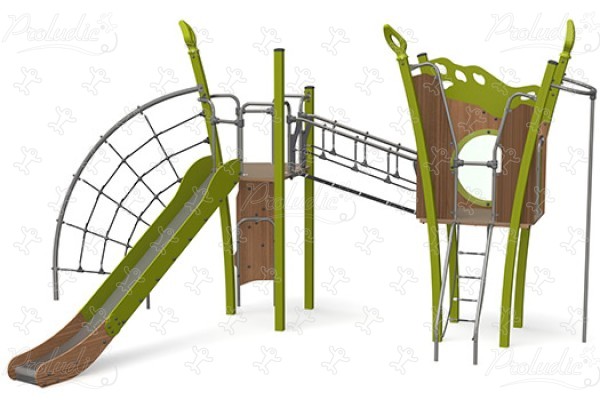 J5616® aires de jeux structures multi-activités / jeux multifonctions kanopé image 3d