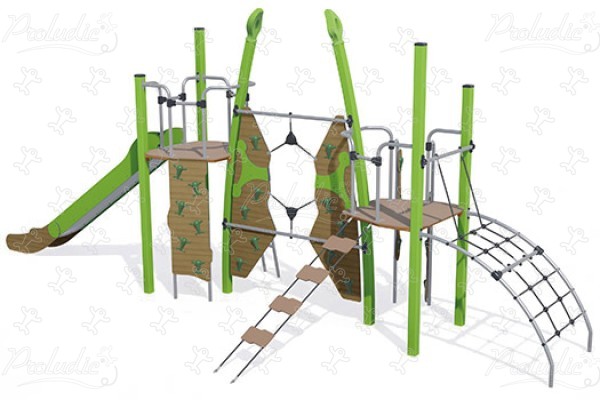 J5617® aires de jeux structures multi-activités / jeux multifonctions kanopé image 3d