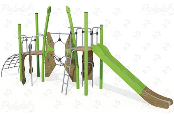 J5617® aires de jeux structures multi-activités / jeux multifonctions kanopé image 3d