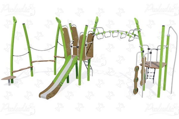 J5618® aires de jeux structures multi-activités / jeux multifonctions kanopé image 3d