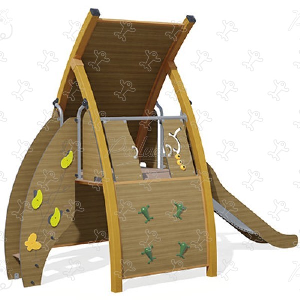 J5620-C® aires de jeux structures multi-activités / jeux multifonctions kanopé image 3d