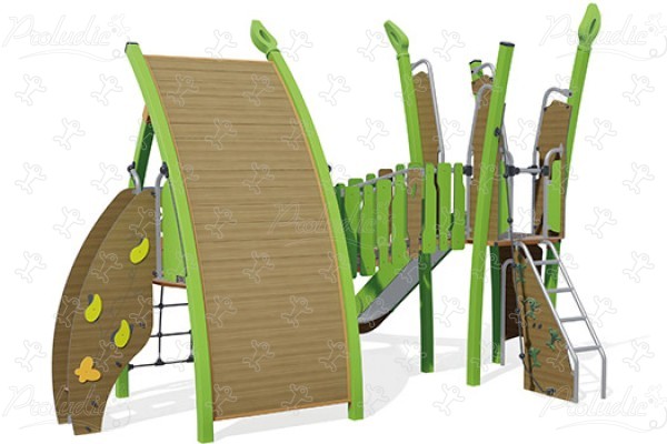 J5621® aires de jeux structures multi-activités / jeux multifonctions kanopé image 3d