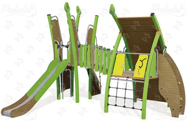 J5621® aires de jeux structures multi-activités / jeux multifonctions kanopé image 3d