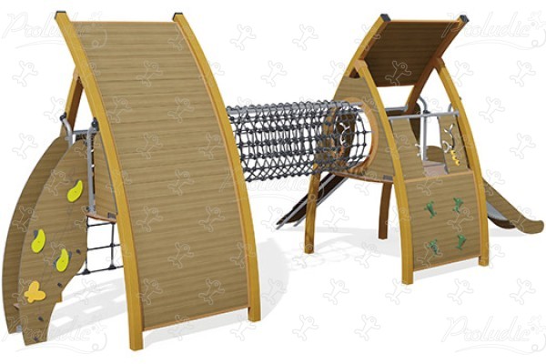 J5622-C® aires de jeux structures multi-activités / jeux multifonctions kanopé image 3d