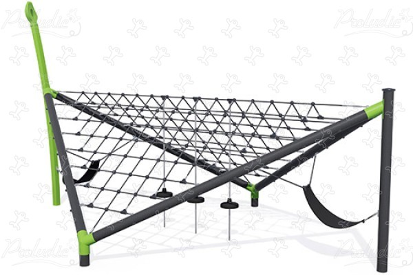J57003 aires de jeux jeux d'équilibre & jeux à grimper pyramides de filets / structures de cordage image 3d