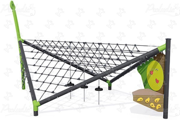 J57004 aires de jeux jeux d'équilibre & jeux à grimper pyramides de filets / structures de cordage image 3d