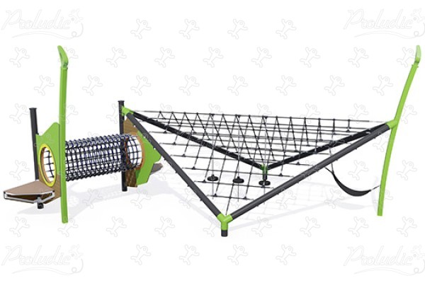 J57007 aires de jeux jeux d'équilibre & jeux à grimper pyramides de filets / structures de cordage image 3d