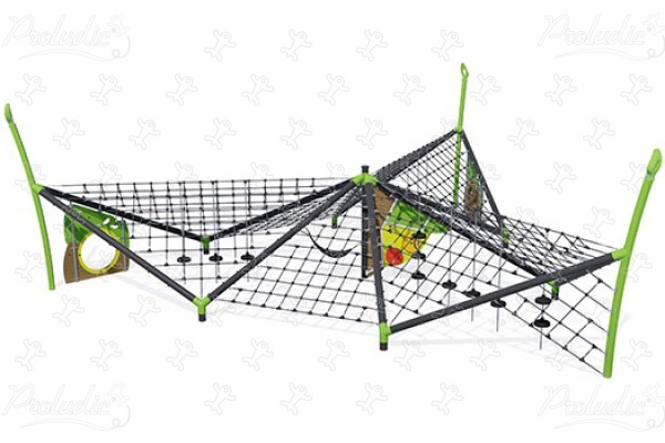 J57008 aires de jeux jeux d'équilibre & jeux à grimper pyramides de filets / structures de cordage image 3d