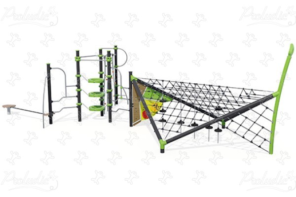 J57010 aires de jeux jeux d'équilibre & jeux à grimper ixo image 3d