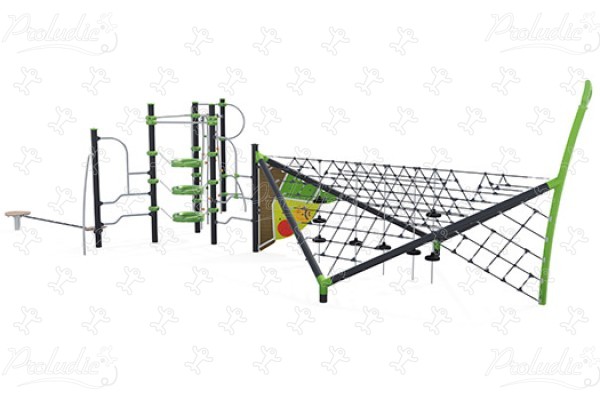 J57010 aires de jeux jeux d'équilibre & jeux à grimper ixo image 3d