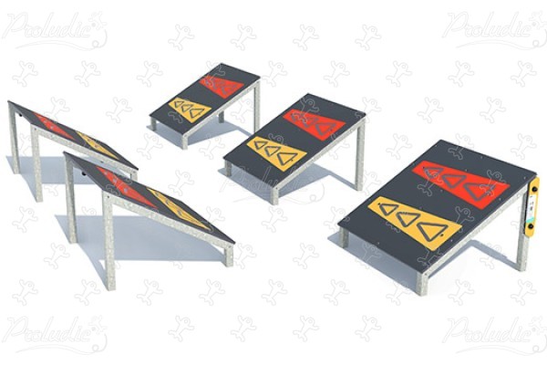 Plots inclinés J5901® aires de jeux acti'fun acti’ninja image 3d