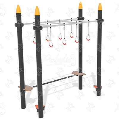 Parcours d'anneaux J5921® aires de jeux acti'fun acti&rsquo;ninja image 3d