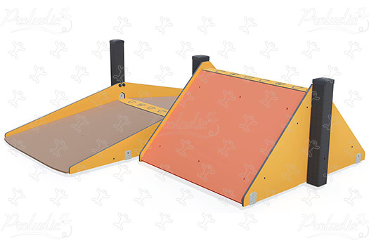Pans inclinés inclusifs J5929® aires de jeux acti'fun acti&rsquo;ninja image 3d