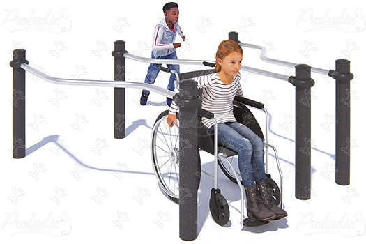 Passage étroit inclusif J5931® aires de jeux acti'fun acti&rsquo;ninja image 3d