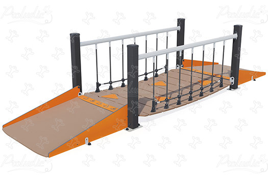Passerelle instable inclusive J5933® aires de jeux acti'fun acti&rsquo;ninja image 3d